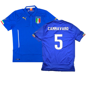 Italy 2014-15 Home Shirt (S) (Fair) (Cannavaro 5)_0