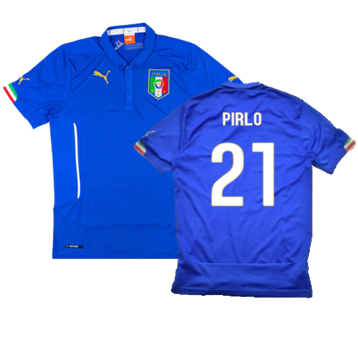 Italy 2014-15 Home Shirt (S) (Fair) (Pirlo 21)