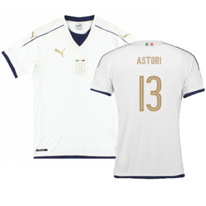 Italy 2016-17 Away Shirt (L) (Very Good) (Astori 13)_0