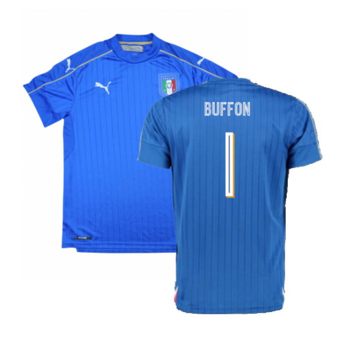 Italy 2016-17 Home Shirt (XL) (Mint) (Buffon 1)