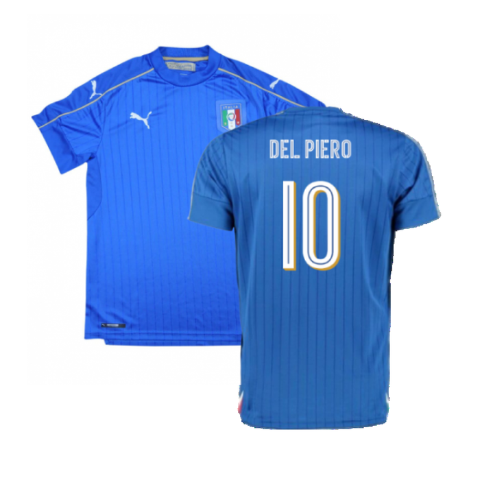 Italy 2016-17 Home Shirt (M) (Excellent) (Del Piero 10)