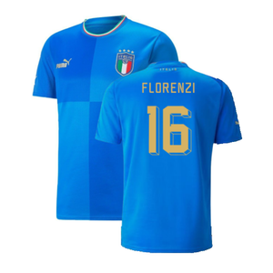 Italy 2022-23 Home Shirt (2XL) (Very Good) (FLORENZI 16)_0