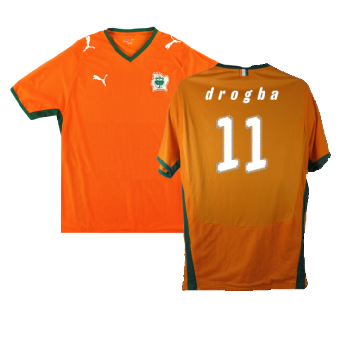 Ivory Coast 2008-10 Home Shirt (M) (Excellent) (DROGBA 11)