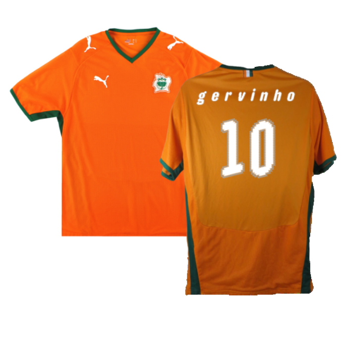 Ivory Coast 2008-10 Home Shirt (M) (Excellent) (GERVINHO 10)