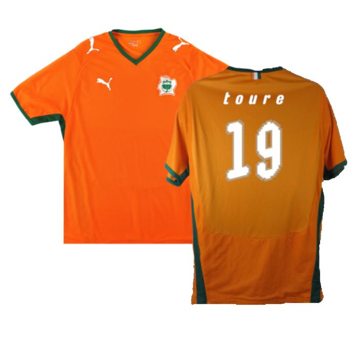 Ivory Coast 2008-10 Home Shirt (M) (Excellent) (TOURE 19)