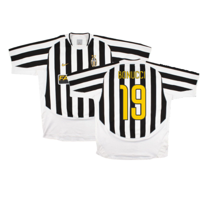 Juventus 2003-04 Home Shirt (XXL) (Excellent) (Bonucci 19)