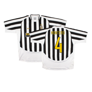 Juventus 2003-04 Home Shirt (XXL) (Excellent) (Montero 4)_0