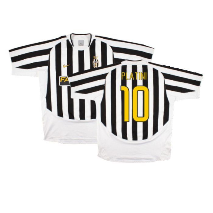 Juventus 2003/2004 Home Shirt (Excellent) (Platini 10)