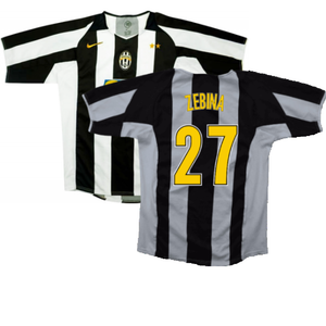 Juventus 2004-05 Home Shirt (XL) (Excellent) (Zebina 27)_0