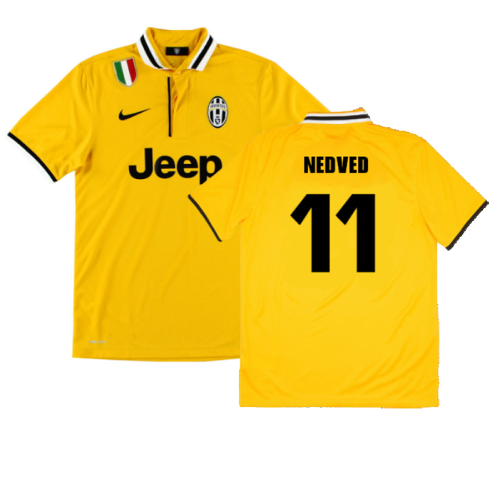 Juventus 2013-14 Away Shirt (S) (Mint) (Nedved 11)