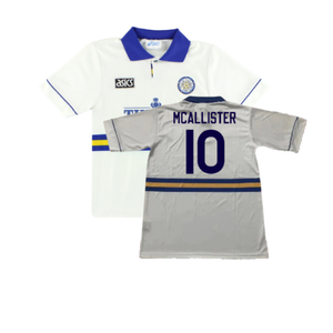 Leeds United 1993-95 Home Shirt (L) (Excellent) (McAllister 10)_0