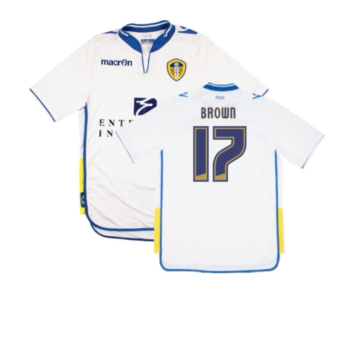 Leeds United 2012-13 Home Shirt (XL) (Mint) (Brown 17)