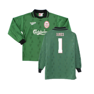 Liverpool 1996-97 GK Shirt (S) (Excellent) (James 1)_0