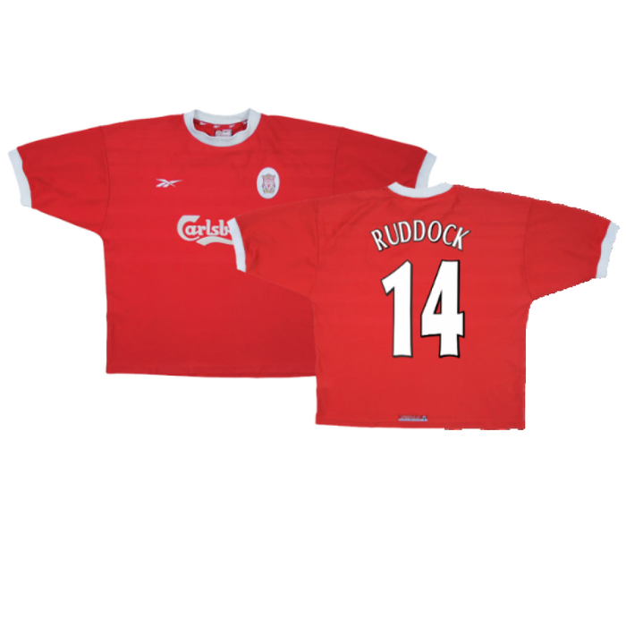 Liverpool 1998-00 Home Shirt (L) (Excellent) (RUDDOCK 14)