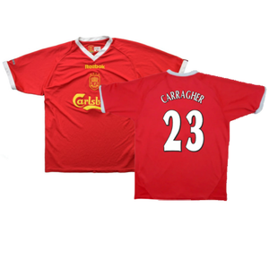 Liverpool 2001-03 European Home Shirt (M) (Excellent) (CARRAGHER 23)_0