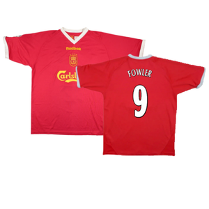 Liverpool 2001-03 European Home Shirt (M) (Excellent) (FOWLER 9)_0