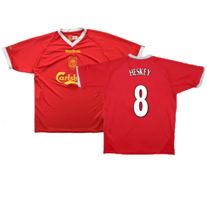 Liverpool 2001-02 Home Shirt (XL) (Very Good) (Heskey 8)_0