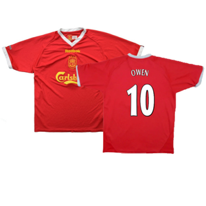 Liverpool 2001-03 European Home Shirt (M) (Excellent) (Owen 10)_0