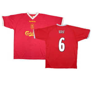 Liverpool 2001-03 European Home Shirt (M) (Excellent) (RIISE 6)_0