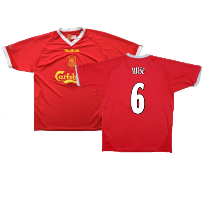 Liverpool 2001-02 Home Shirt (XL) (Very Good) (RIISE 6)