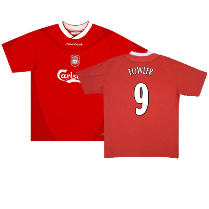 Liverpool 2000-02 Home Shirt (Gerrard #17) (M) (Very Good) (FOWLER 9)