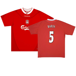 Liverpool 2002-04 Home Shirt (Excellent) (Baros 5)_0