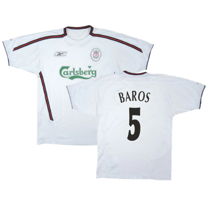 Liverpool 2003-04 Away Shirt (M) (Baros 5) (Very Good)