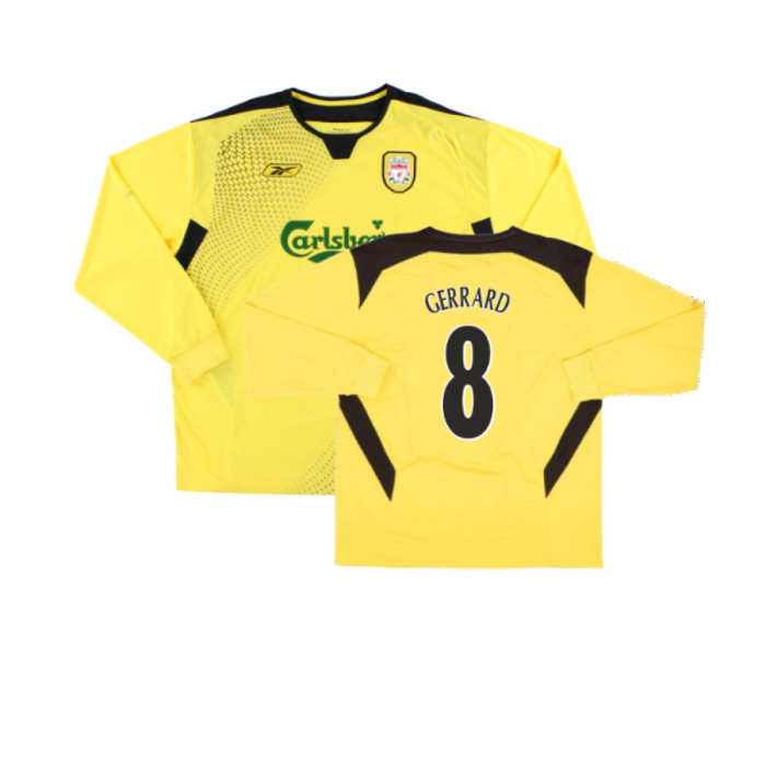 Liverpool 2004-05 Long Sleeve Away Shirt (M) (Fair) (GERRARD 8)