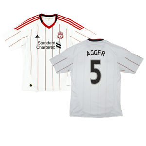 Liverpool 2010-11 Away Shirt (S) (Agger 5) (Good)_0