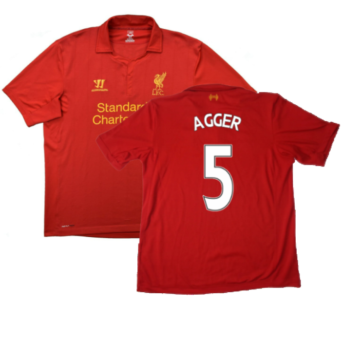 Liverpool 2012-13 Home Shirt (Small) (Very Good) (Agger 5)