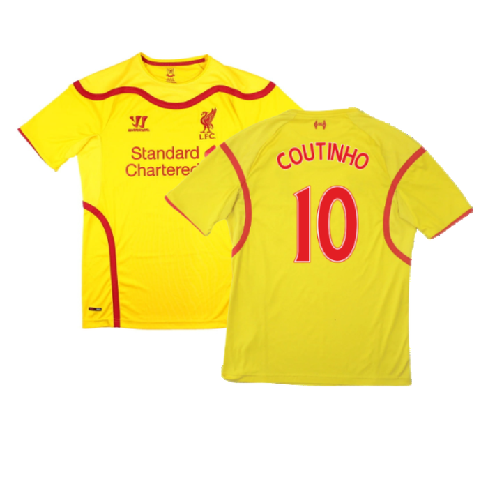 Liverpool 2014-15 Away Shirt (XXL) (Good) (COUTINHO 10)