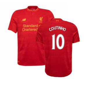 Liverpool 2016-17 Home Shirt (Excellent) (Coutinho 10)_0