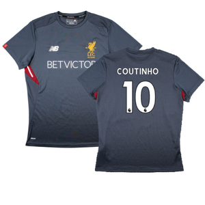 Liverpool 2017-18 New Balance Training Shirt (L) (Coutinho 10) (Excellent)_0