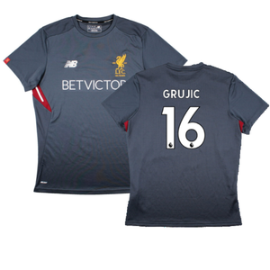 Liverpool 2017-18 New Balance Training Shirt (L) (Grujic 16) (Excellent)_0