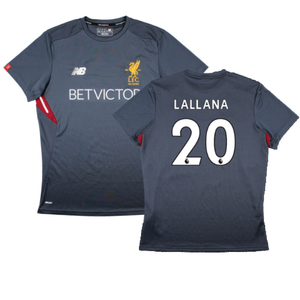 Liverpool 2017-18 New Balance Training Shirt (L) (Lallana 20) (Excellent)_0