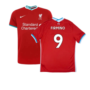 Liverpool 2020-21 Home Shirt (Excellent) (FIRMINO 9)_0