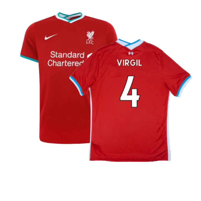 Liverpool 2020-21 Home Shirt (Excellent) (VIRGIL 4)