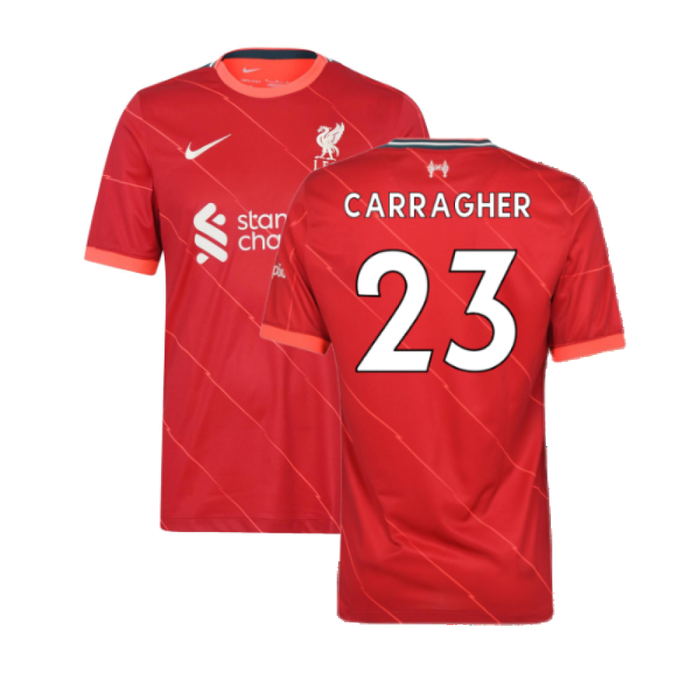 Liverpool 2021-22 Home Shirt (L) (Very Good) (CARRAGHER 23)