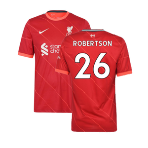 Liverpool 2021-22 Home Shirt (L) (Very Good) (ROBERTSON 26)_0