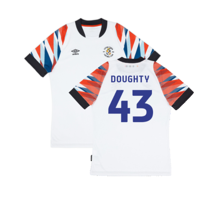 Luton Town 2022-23 Away Shirt (Sponsorless) (XL) (Very Good) (Doughty 43)