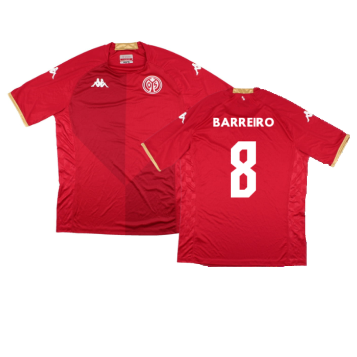 Mainz 05 2022-23 Home Shirt (Sponsorless) (3XL) (Mint) (Barreiro 8)