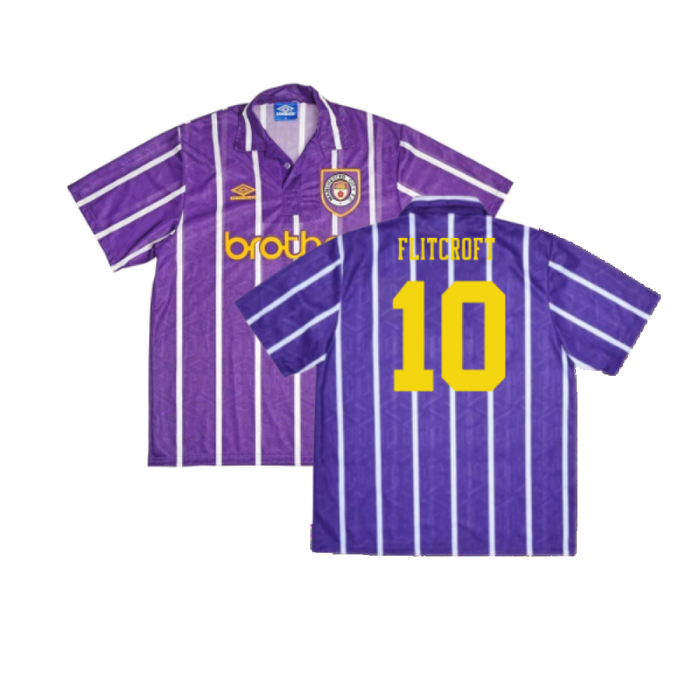 Manchester City 1992-1994 Away Shirt (XL) (Excellent) (Flitcroft 10)