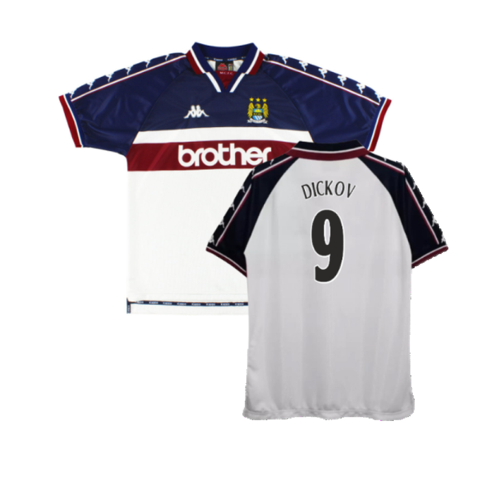 Manchester City 1997-98 Away Shirt (XL) (Good) (DICKOV 9)