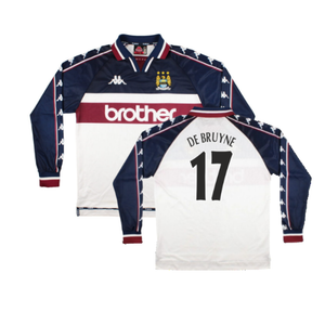 Manchester City 1997-99 Away Long Sleeve Shirt (M) (Very Good) (DE BRUYNE 17)_0