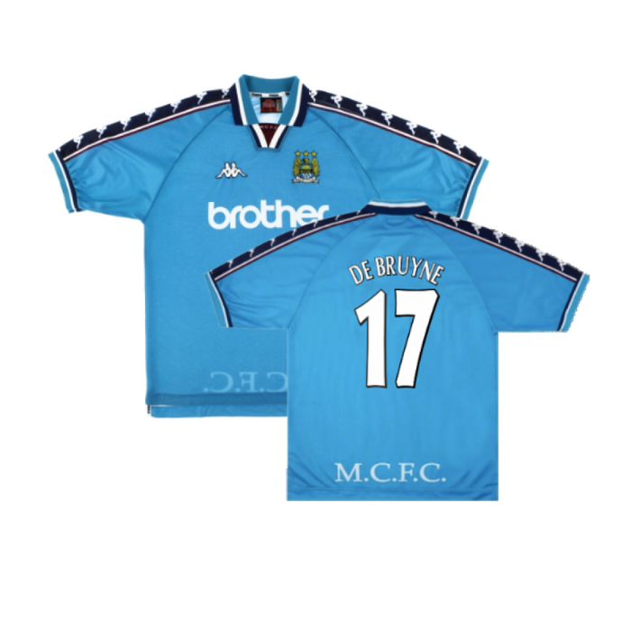 Manchester City 1997-99 Home Shirt (XL) (Excellent) (DE BRUYNE 17)