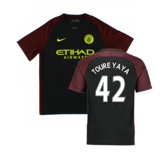 Manchester City 2016-17 Away Shirt (XLB) (Mint) (Toure Yaya 42)