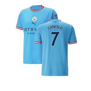 Manchester City 2022-23 Home Shirt (M) (Excellent) (Cancelo 7)_0