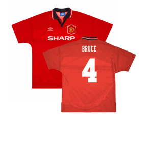 Manchester United 1994-96 Home Shirt (L) (Excellent) (Bruce 4)_0