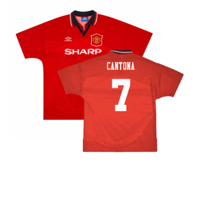 Manchester United 1994-96 Home Shirt (Excellent) (Cantona 7)_0