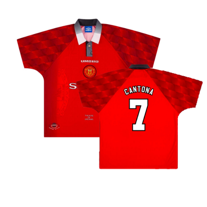 Manchester United 1996-98 Home Shirt (Y) (Excellent) (Cantona 7)